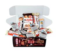 Regalo Cioccolato, Confezione regalo di cioccolatini, Regalo originale per compleanni, Natale, bambini, coppie: Kinder Bueno, Happy Hippo, Kinder Joy, Nutella B-ready, Nutella biscuits