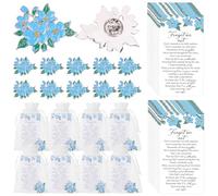 Regalo ciondolo spilla commemorativa poesia carta organza sacchetto set 30, Unisex, Metallo