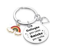 Regalo Collega Donna Portachiavi Collega Regalo Collega Che Va Via Colleghe Per Caso Amiche Per Scelta Regali per Colleghe Speciali Regali Natale Colleghe Regalo Amica Regalo per Collega Compleanno