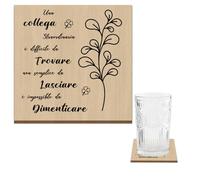 Regalo Collega Donna,Regalo Collega,Regali per Colleghi Di Lavoro,Regalo Colleghi,Regalo Collega Uomo,Regalo per Collega,Regalo Collega Che Cambia Lavoro,Sottobicchieri Legno,Regalini Natale Colleghe