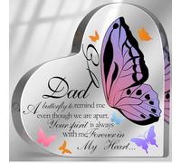 Regalo commemorativo per la perdita di papà, ricordo in acrilico, regalo di simpatia per la perdita del padre, in memoria di una persona cara, cartello decorativo per lutto