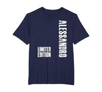 Regalo con Nome Alessandro - Limited Edition Alessandro Maglietta, Uomo Taglie Grandi, Navy, 6X Tall