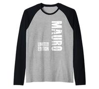 Regalo con Nome Mauro - Limited Edition Mauro Maglia con Maniche Raglan