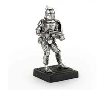 Regalo con statuetta Boba Fett in peltro della collezione Star Wars rifinita a m