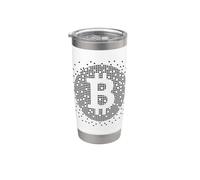 Regalo crittografico Bitcoin BTC per Maxis e Degens Bicchiere termico in acciaio inox doppia parete