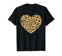 Regalo cuore stampa leopardo ghepardo Maglietta