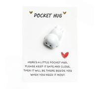 Regalo da abbraccio tascabile, decorazione speciale e carina, mini regalo da abbraccio, decorazione per amici, carino M/ini Ke/epsake con biglietto messaggio, regalo Mi/ni Hu/g per gli amanti