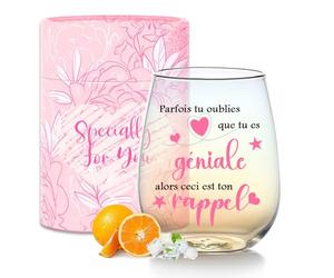 Regalo da donna, personalizzabile, bicchiere da vino, regalo di compleanno, donna, bicchiere d'acqua, regali di Natale, festa delle mere, San Valentino, tazza idea regalo college, mamma sorella amica