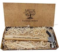 Regalo davvero speciale per papà - Martello inciso:"Thank You for Helping me Build My Life" e "When it comes to being a padre, You Nailed it!"