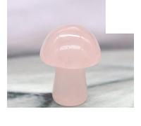 Regalo decorativo for statua con bacchetta for massaggio in cristallo di quarzo naturale intagliato a forma di mini fungo da 0,7 pollici (Color : Rose Quartz, Size : 5 PC)