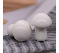 Regalo decorativo for statua con bacchetta for massaggio in cristallo di quarzo naturale intagliato a forma di mini fungo da 0,7 pollici (Color : White Jade, Size : 5 PC)