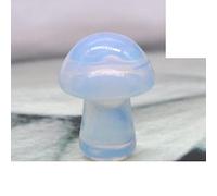 Regalo decorativo for statua con bacchetta for massaggio in cristallo di quarzo naturale intagliato a forma di mini fungo da 0,7 pollici (Color : Opalite, Size : 20 PC)