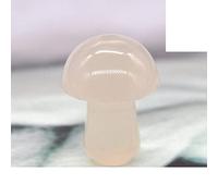Regalo decorativo for statua con bacchetta for massaggio in cristallo di quarzo naturale intagliato a forma di mini fungo da 0,7 pollici (Color : Gray Agate, Size : 10 PC)