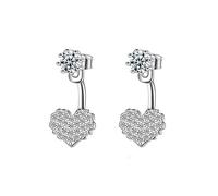 Regalo dei monili Orecchini Ciondolo Cuore per Le Ragazze d'Argento Colore Creativo ed utileDurability