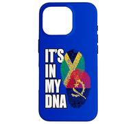 Regalo del patrimonio della bandiera del DNA dell'Angola e della Giamaica Custodia per iPhone 16 Pro