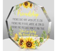 Regalo dell'amicizia per donne e ragazze che vanno via, migliore amica, regalo di compleanno, amico, placca acrilica per collega, pensionamento, Natale, ricordo decorativo