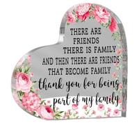 Regalo dell'amicizia per donne e ragazze, con scritta in inglese "Going away", migliore amica, regalo di compleanno o amica, in acrilico, per colleghi, pensionamento, Natale, ricordo decorativo (fiore