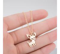 Regalo di Accessori per ciondoli con Collana da Donna Collane con Ciondolo per Animali Domestici Chihuahua per Donna Collana Girocollo con Ciondolo per Animali Regali con Gioielli per Cuccioli