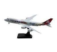 Regalo Di Aereo Da Collezione In Lega 1:400 Per Cargolux Interactive Series Boeing B747-8F Diecast Aircraft Jet Model