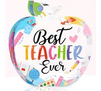 Regalo di apprezzamento per insegnanti per donne, fermacarte in acrilico a forma di mela, ricordo di ringraziamento per la pensione, la laurea, il primo giorno di scuola, decorazione per ufficio e