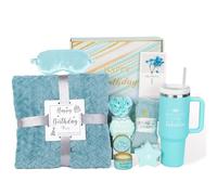 Regalo di buon compleanno per donne amicizia, cesto regalo di compleanno per donne, mamma, sorella, migliore amica, moglie, fidanzata, figlia, zia, collega, capo, set da bagno unico, per la cura di sé