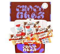 Regalo di Cioccolato, Confezione Regalo di Cioccolatini, Regalo Originale per Compleanni, Bambini e Coppie: Kinder Bueno, Hippo, Kinder Joy, Nutella B-Ready, Biscotti.