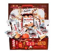 Regalo di Cioccolato, Confezione Regalo di Cioccolatini, Regalo Originale per Compleanni, Bambini e Coppie: Kinder Bueno, Hippo, Kinder Joy, Nutella B-Ready, Biscotti.