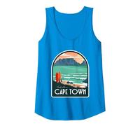 Regalo di Città del Capo Viaggio in Africa Capitale del Sud Africa Canotta, Donna, Zaffiro, L