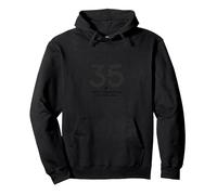 Regalo di Compleanno: 35 - L'Anno in Cui Ho smesso di prendermi Cura Felpa con Cappuccio, Unisex per Adulti, Nero, S