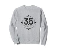 Regalo di Compleanno: 35 - L'Anno in Cui Ho smesso di prendermi Cura Felpa, Unisex per Adulti, Grigio Melange, XXL
