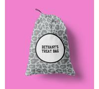 Regalo di Compleanno Borsa - Grigio Stampa Animalier - Ricompensa Personalizzato