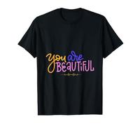 Regalo di Compleanno con Scritta You Are Beautiful Positive Affirmations Maglietta con Stampa Grafica Economica