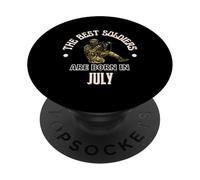 Regalo di compleanno militare dell'esercito dei migliori soldati nati a luglio PopSockets PopGrip Adesivo