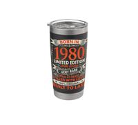 Regalo di compleanno nato nel 1980 in edizione limitata per uomini e donne Bicchiere termico in acciaio inox doppia parete