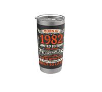 Regalo di compleanno nato nel 1982 in edizione limitata per uomini e donne Bicchiere termico in acciaio inox doppia parete