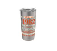 Regalo di compleanno nato nel 1982 in edizione limitata per uomini e donne Bicchiere termico in acciaio inox doppia parete