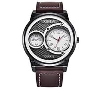 Regalo di compleanno Orologio da lavoro Orologi di Modo Orologio di Lusso degli uomini Orologio al Quarzo Uomini Uomini Famosi Orologio Da Uomo, Caff, misura unica