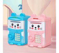 Regalo di compleanno per bambini, Cassaforte per password - Salvadanaio ATM realistico per bambini, Salvadanaio intelligente a password a forma di cartone animato, Scatola creativa per il deposito di 