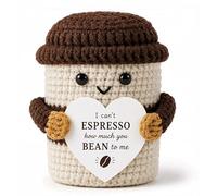 Regalo di compleanno per gli amanti del caffè, per donne e uomini, per lei e uomini, supporto emotivo all'uncinetto, regalo per il caffè per lei, fidanzata, anniversario, insegnante, mamma, festa del