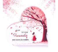 Regalo di compleanno per la migliore amica, regalo romantico per fidanzata a forma di cuore, decorazione natalizia per anniversario o San Valentino, amorevole sorpresa regalo di Natale per partner