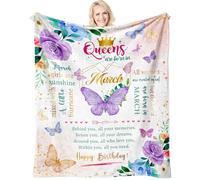 Regalo di compleanno per lei, regalo di compleanno di marzo per donne, regalo di compleanno di marzo per ragazze, sorella, mamma, nonna, migliore amica, moglie, regine nate a marzo, idea regalo di