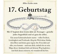 Regalo di compleanno per ragazze, 13-18 anni, braccialetto con simbolo | Bracciale come regalo per il 13-18° compleanno, per bambine di 13-18 anni, per ragazze, donne, figlie, sorelle, nipote