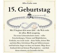 Regalo di compleanno per ragazze, 13-18 anni, braccialetto con simbolo | Bracciale come regalo per il 13-18° compleanno, per bambine di 13-18 anni, per ragazze, donne, figlie, sorelle, nipote