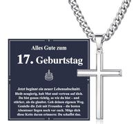 Regalo di compleanno per ragazzi, collana a croce, regalo per il 13-18° compleanno