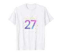 Regalo di Compleanno Straordinario per 27 Anni Maglietta, Uomo, Bianco, 5XL
