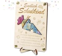 Regalo di denaro per l'inizio della scuola, regalo per ragazzi e ragazze, confezione regalo in denaro, per l'inizio della scuola, in legno, per la scuola, per il sacchetto della scuola