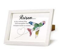 Regalo di Denaro per Viaggi, Luna di Miele e Vacanze - Salvadanaio a Forma di Aereo - Cassa delle Vacanze per Amici, Famiglia, Amanti - Idea Regalo di Compleanno