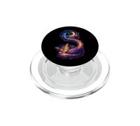 Regalo di design artistico con motivo gatto, simpatico PopSockets PopGrip per MagSafe