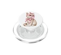 Regalo di design artistico con motivo gatto, simpatico PopSockets PopGrip per MagSafe