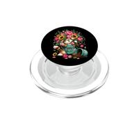 Regalo di design artistico con motivo gatto, simpatico PopSockets PopGrip per MagSafe